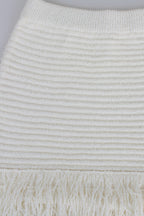 Knitted Fringe Skirt Set Lavish Daily