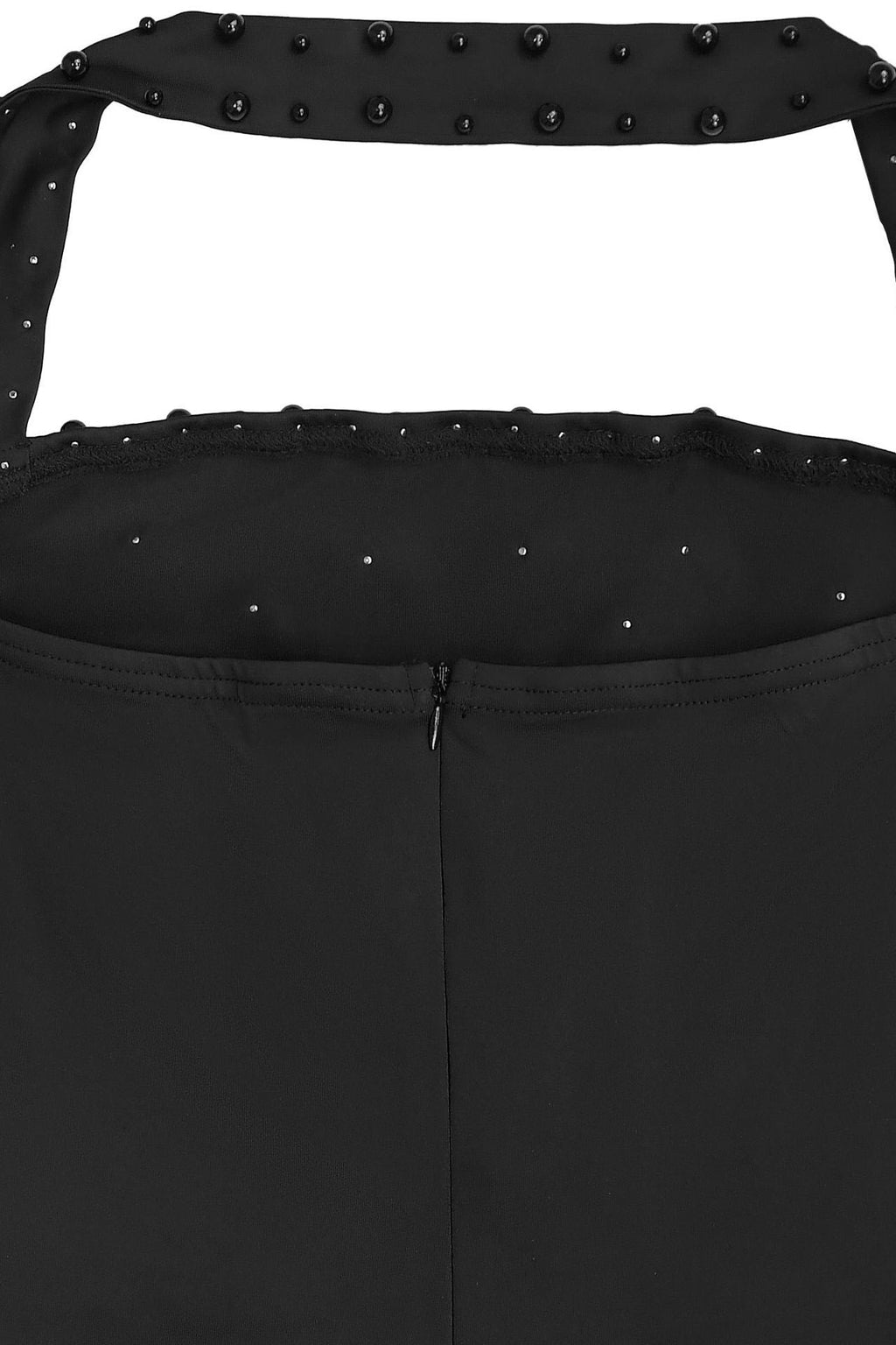 Halter Rhinestone Beaded Bodycon Dress Lavish Daily