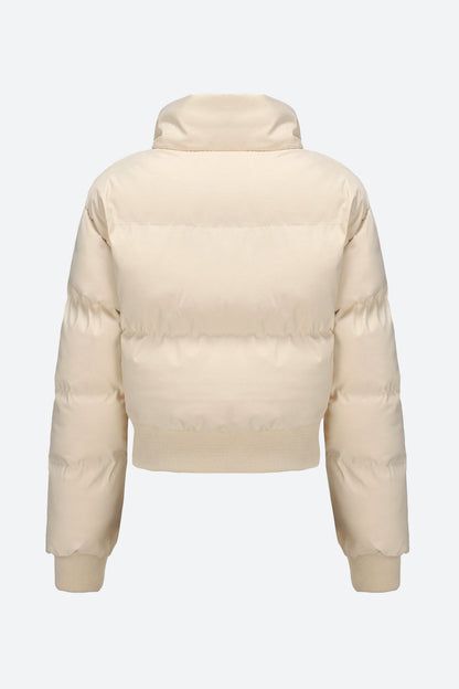 Long Sleeve Puffer Jacket Lavish Daily