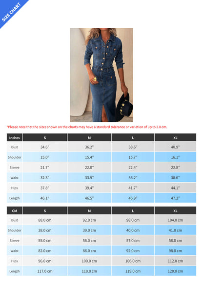 Tailored Denim Pencil Midi Dress Lavish Daily