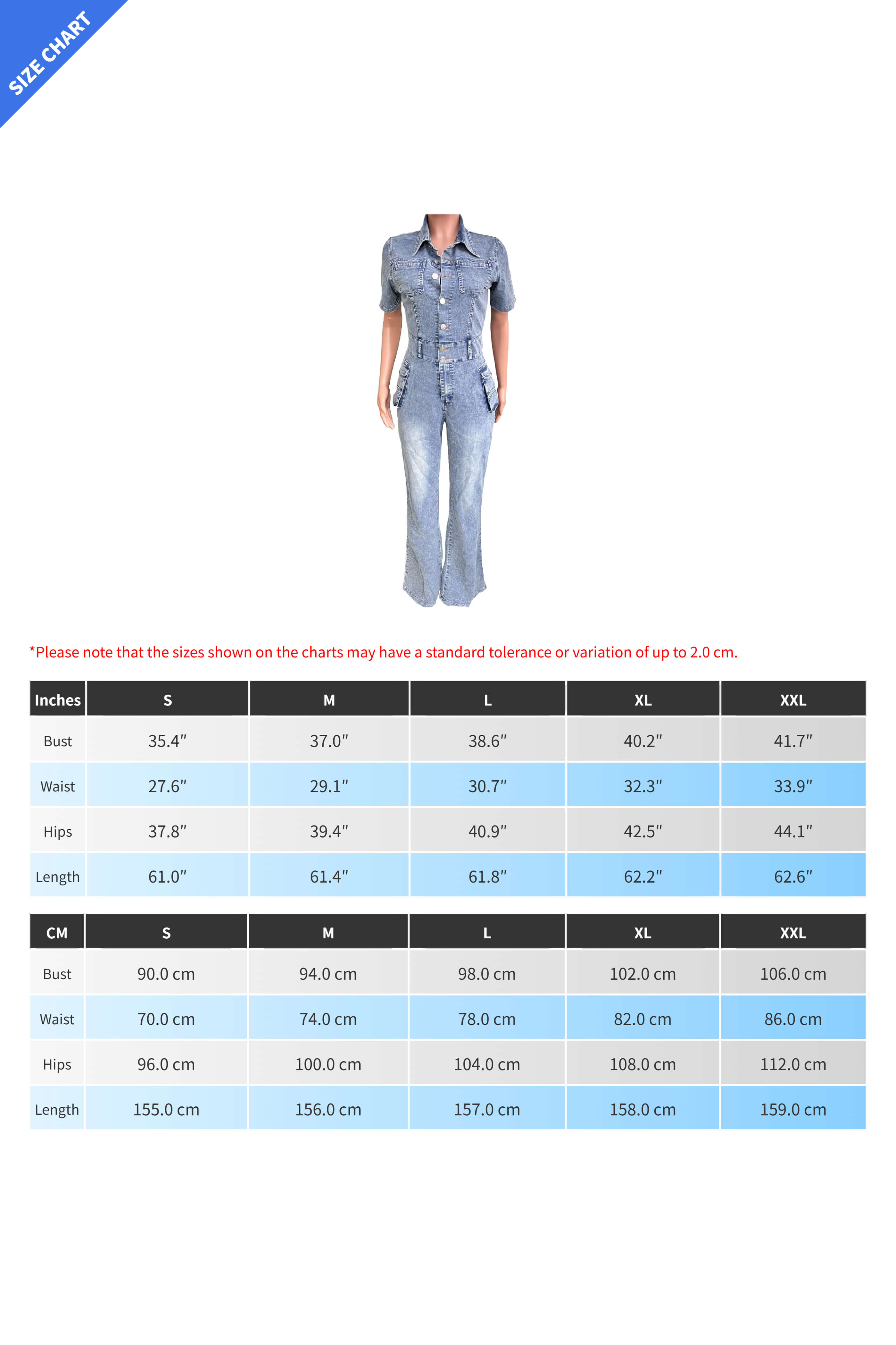 Turndown Collar Denim Jumpsuit Lavish Daily
