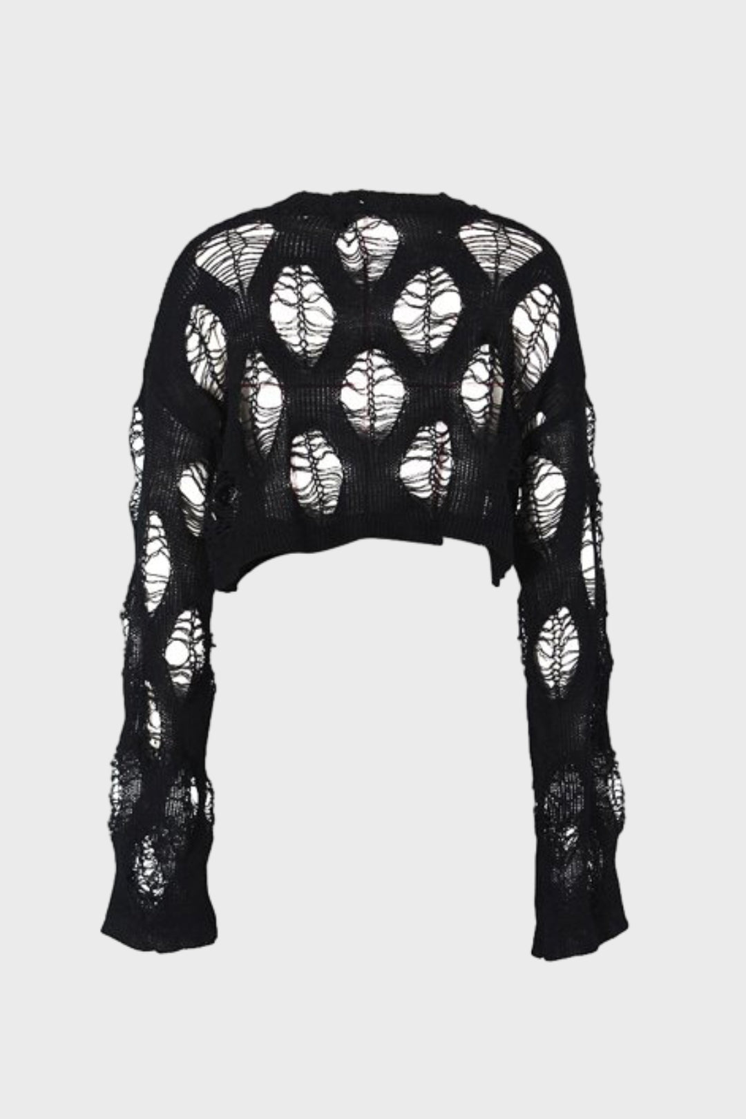 Crochet Sweater Long Sleeve Hollow Out Knit Top Lavish Daily