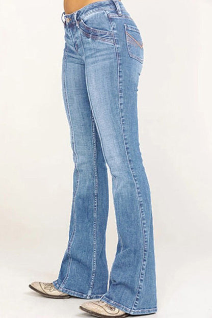 Low-Rise Bootcut Jeans Lavish Daily