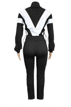 Sporty Color Block 2-Piece Tracksuit Lavish Daily