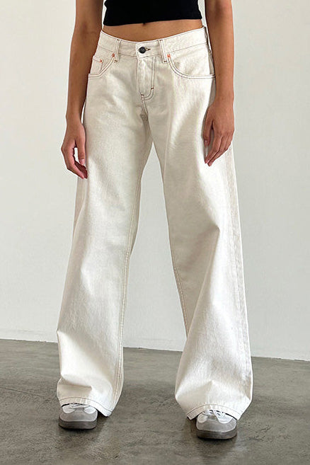 Vintage Low Rise Straight Leg Jeans Lavish Daily