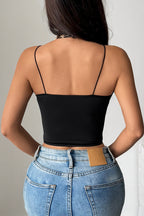 Halter Neck Leopard Print Cutout Crop Corset Top Lavish Daily