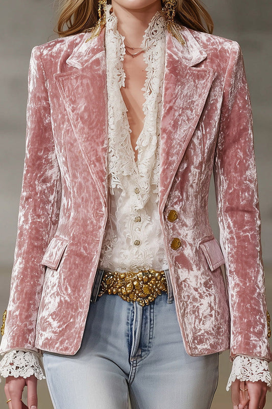 Velvet Boyfriend Blazer Lavish Daily