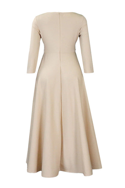 Elegant Tie-Waist A-Line Maxi Dress Lavish Daily