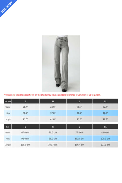 High Waist Washed Straight Leg Jeans Lavish Daily