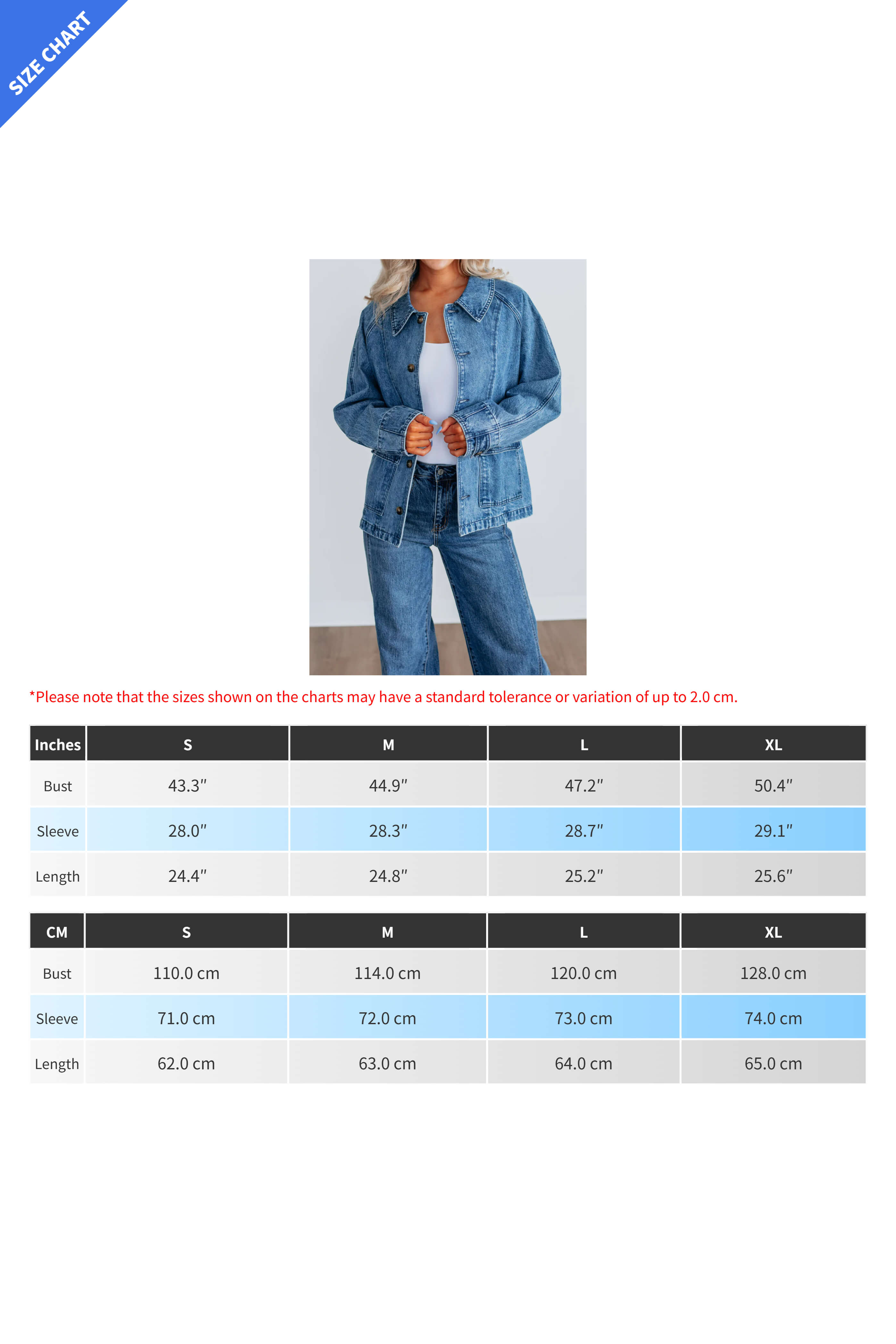 Single-Breasted Denim Jacket Lavish Daily