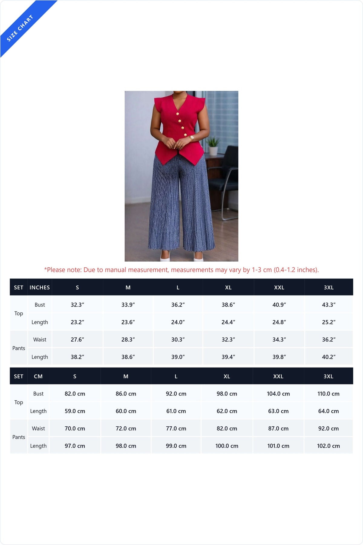 Asymmetric Top & Plaid Wide Leg 2PC Set LavishDaily