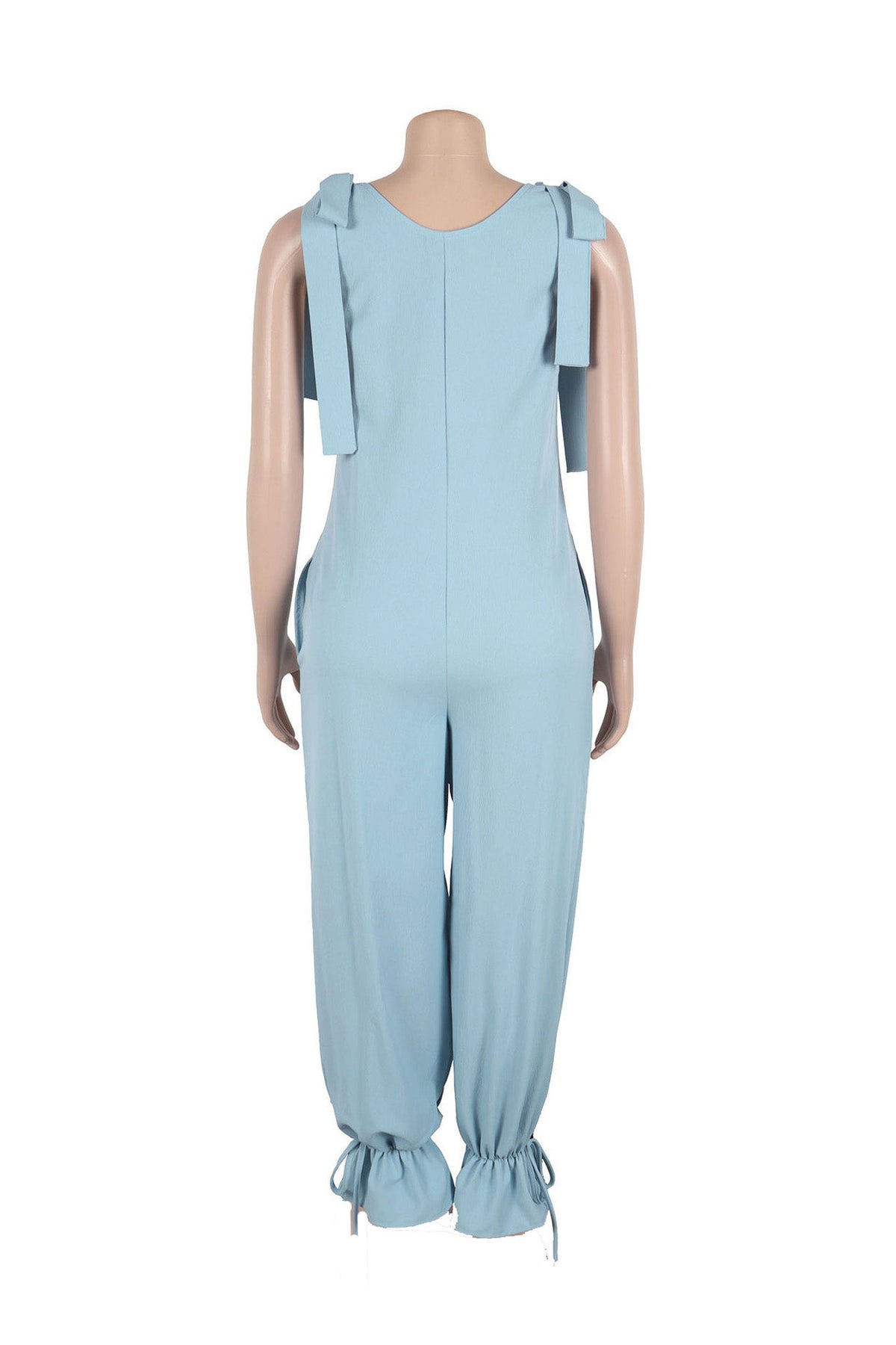Bandage Casual Style Loose Jumpsuit Lavish Daily