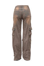 Rhinestone Embellished Denim Cargo Pants Lavish Daily