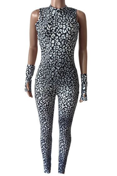 Leopard Skinny Jumpsuit Lavish Daily