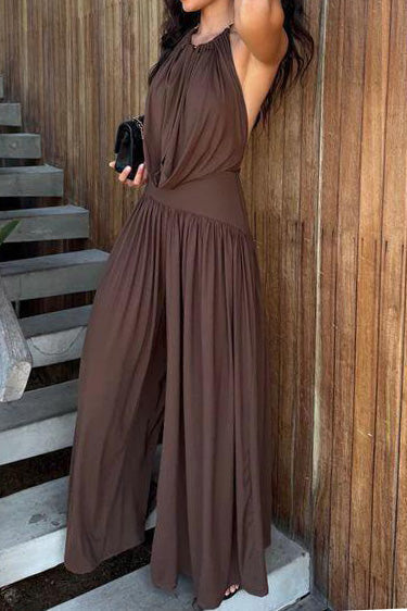 Chic Halter Two-Piece Maxi Set Lavish Daily