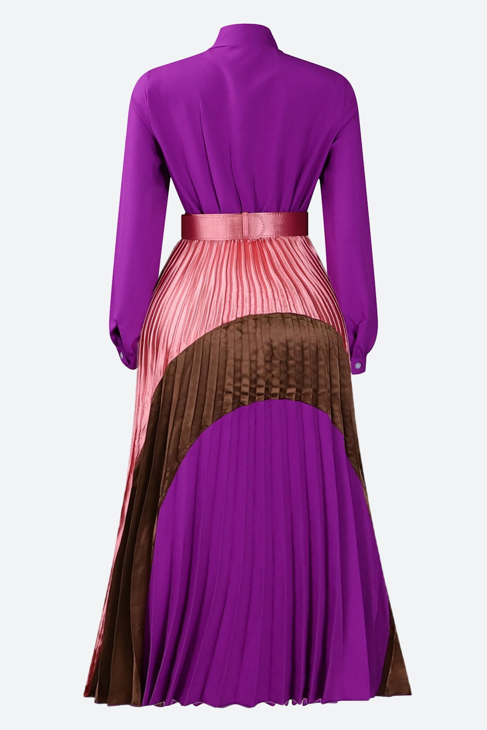 Long-Sleeved Top Elegant Pleated Dress Lavish Daily