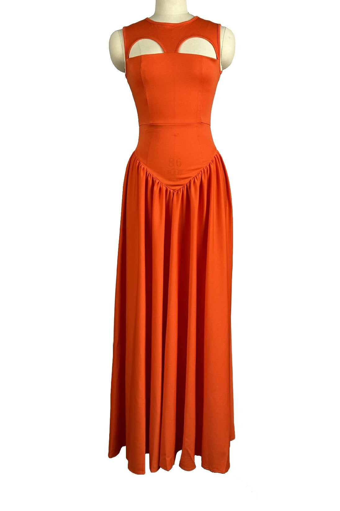 Cutout Drop Waist Maxi Dress Lavish Daily