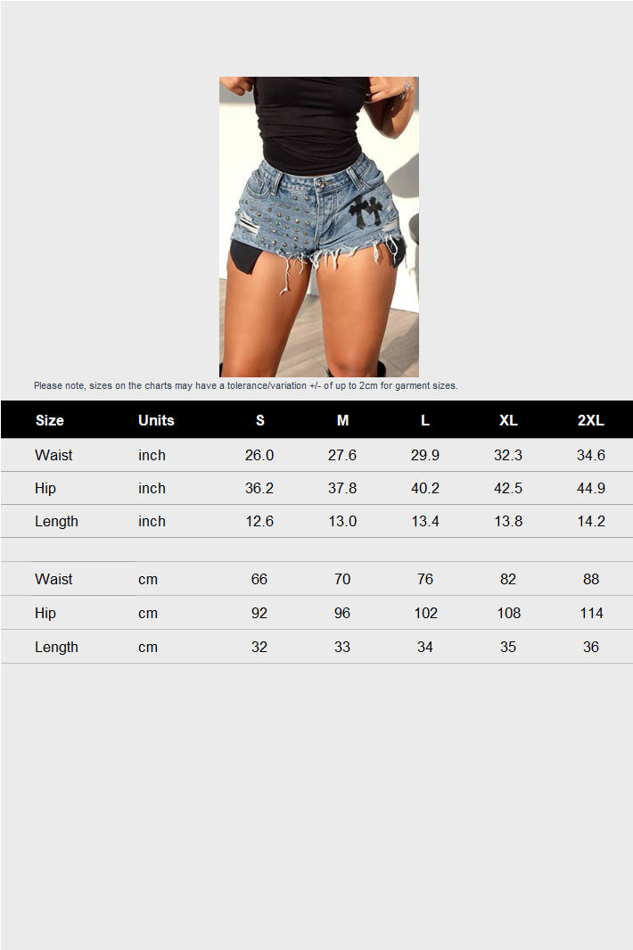 Rise Raw Hem Denim Mini Shorts Lavish Daily