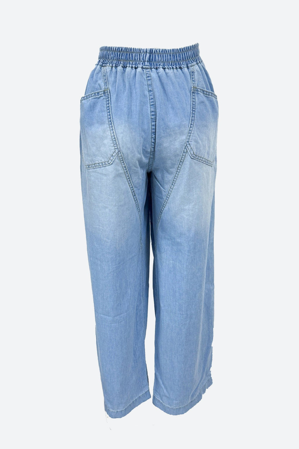 Loose Straight Leg Washed Denim Jeans Pants Lavish Daily