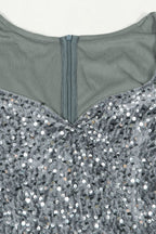Sequin Slit Mini Bodycon Dress Lavish Daily