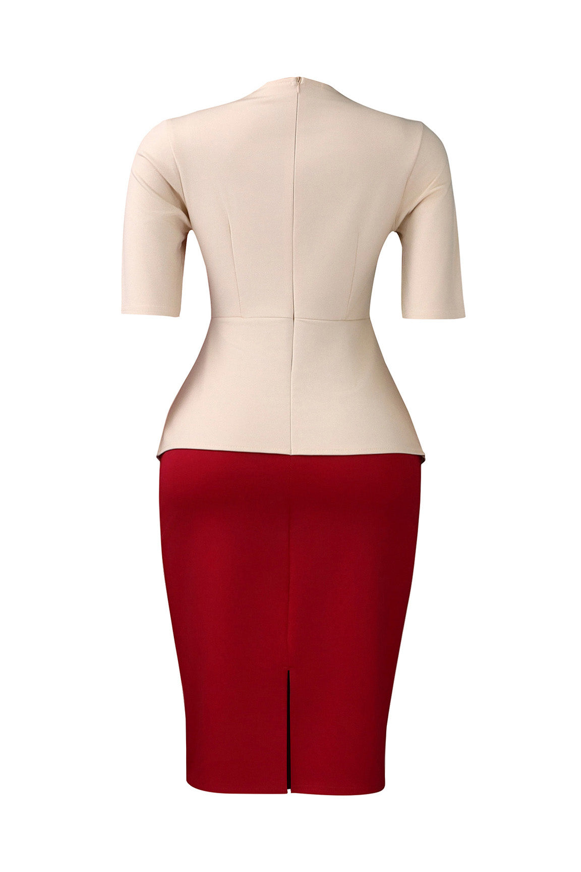 Elegant Tie-Neck Puffy Sleeve A-Line Midi Dress Lavish Daily
