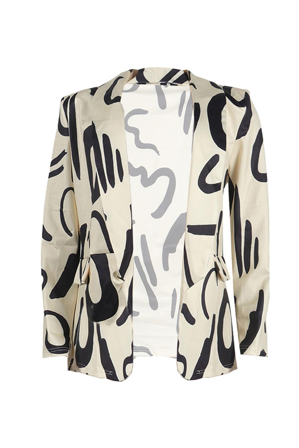 Fitted Long Sleeve Blazer Coat Lavish Daily