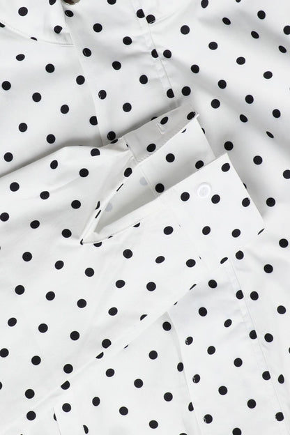 Polka Dot Zip-Up Jacket & Shorts Set Lavish Daily