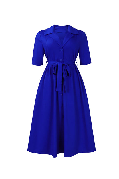 Belted Shirtdress Lavish Daily