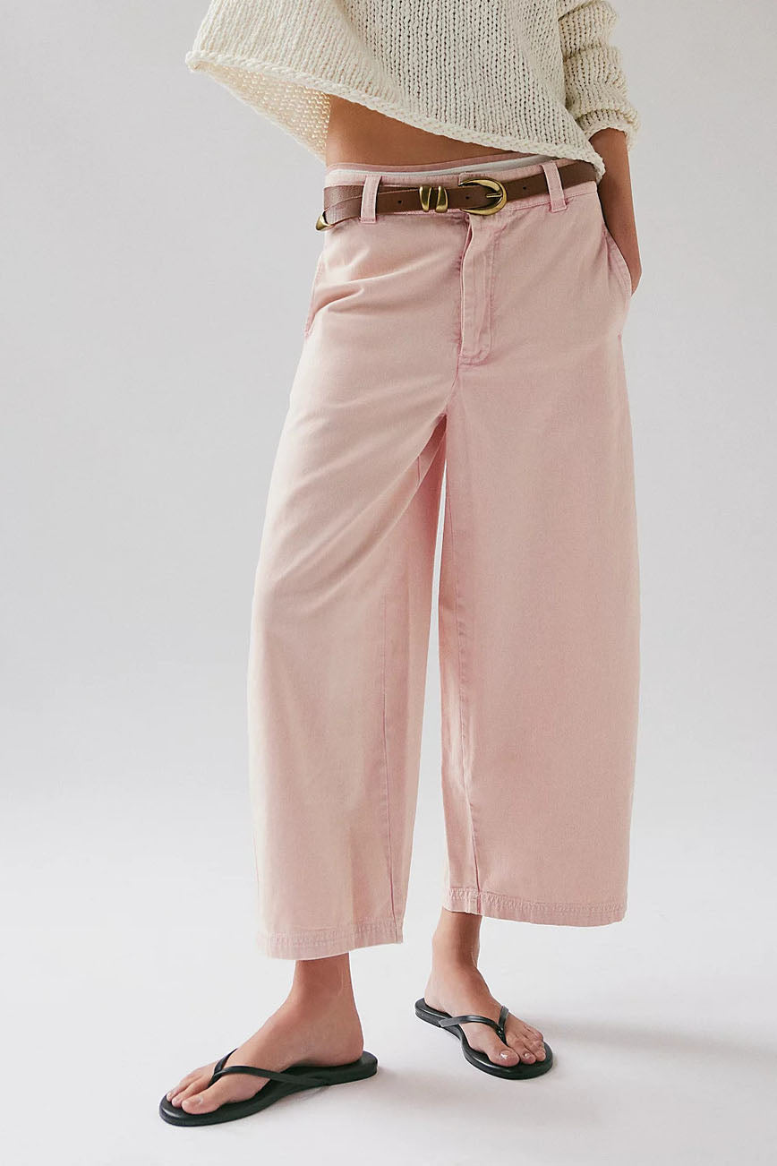 Cropped Wide-Leg Jeans Lavish Daily