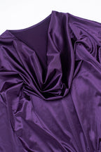 Cowl Neck Batwing Sleeve Mini Dress Lavish Daily