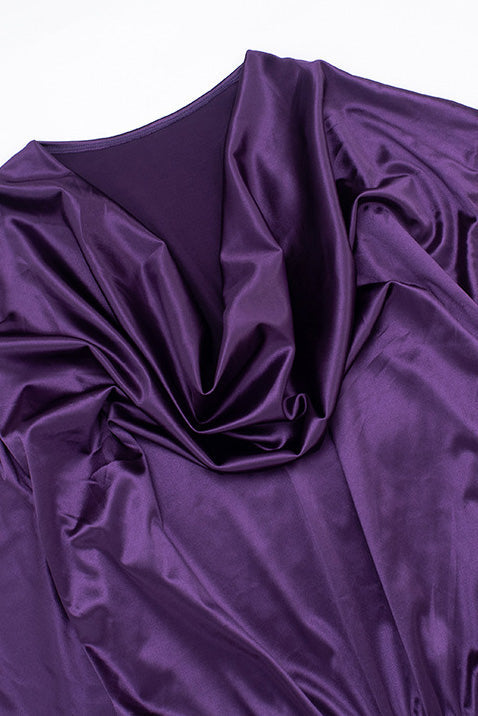 Cowl Neck Batwing Sleeve Mini Dress Lavish Daily