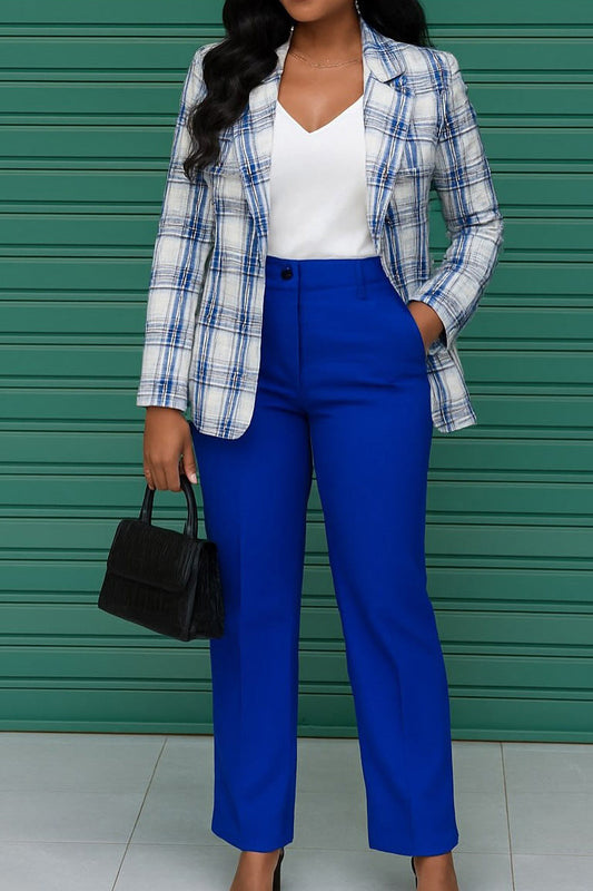 Casual Blazer and Pants Workwear Set Lavish Daily