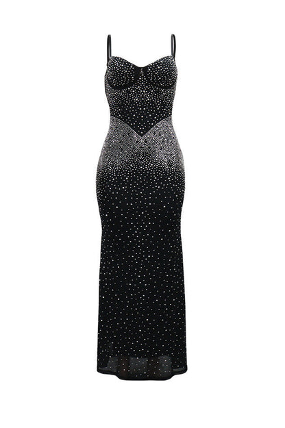 Rhinestone Corset Mermaid Maxi Gown Lavish Daily
