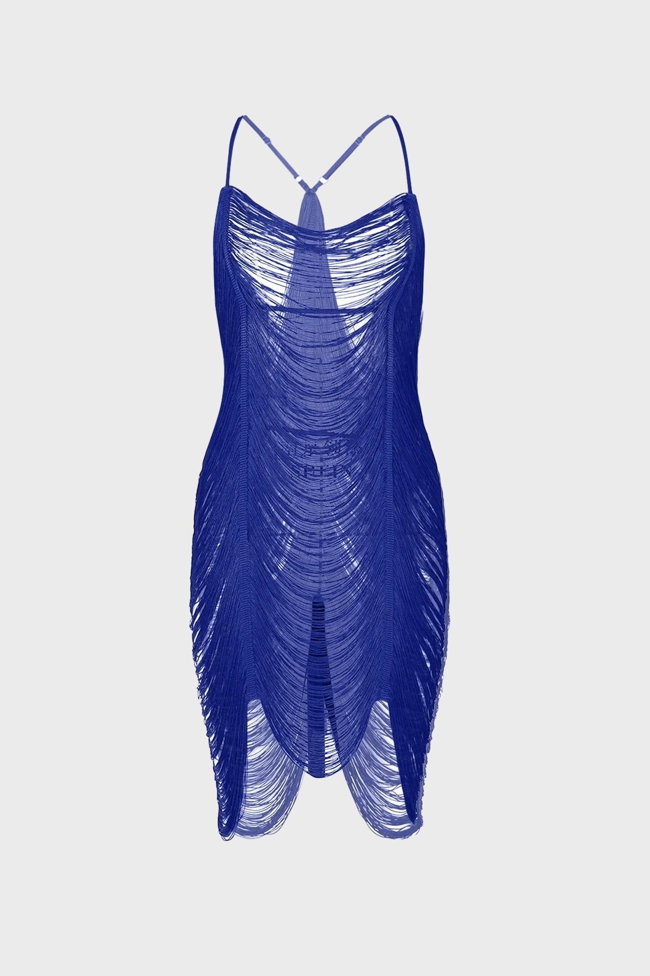 Fringe Detail Midi Dress Lavish Daily