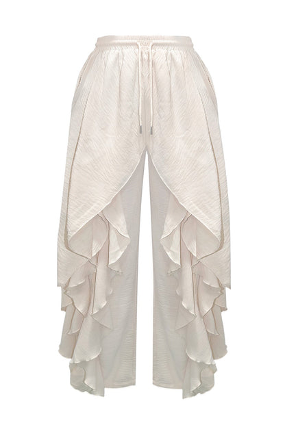 Layered Drape Wide Leg Pant Lavish Daily