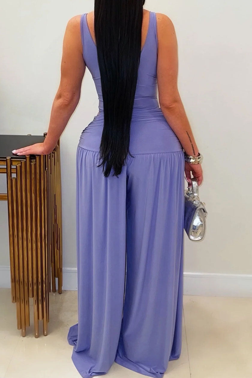 Embellished Cutout Wide Leg Jumpsuit Lavish Daily