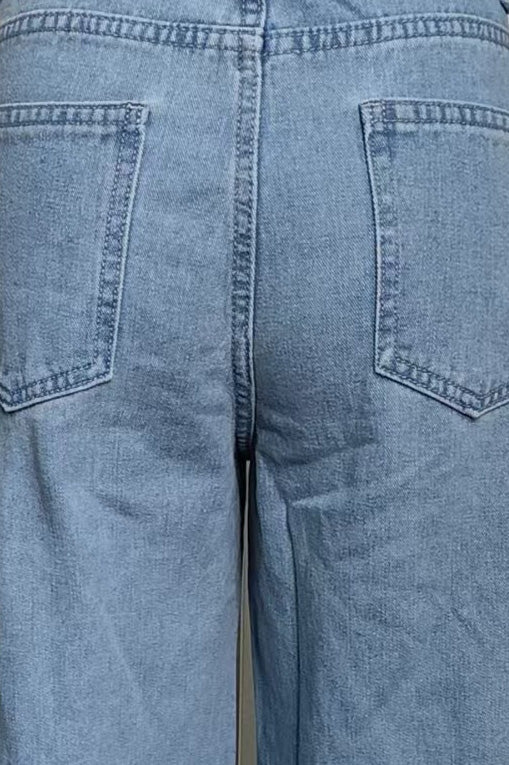 High Waist Wide Leg Denim Jeans Lavish Daily