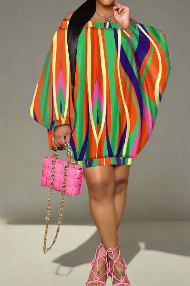 Off The Shoulder- Bubble Mini Dress Lavish Daily