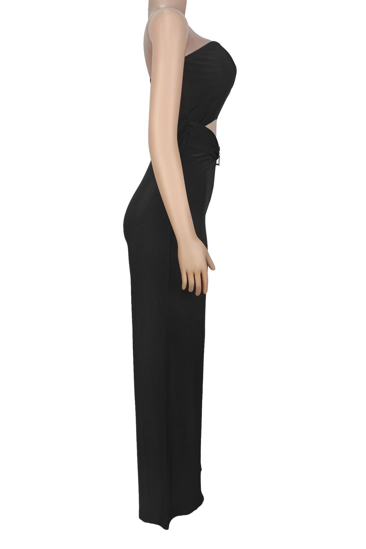 Cutout Bandeau Wide-Leg Jumpsuit Lavish Daily