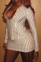 Striped Mini Skirt Set LavishDaily