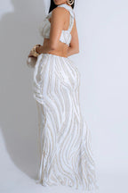 Sleeveless One-Shoulder Crop Top & Skirt Set Lavish Daily