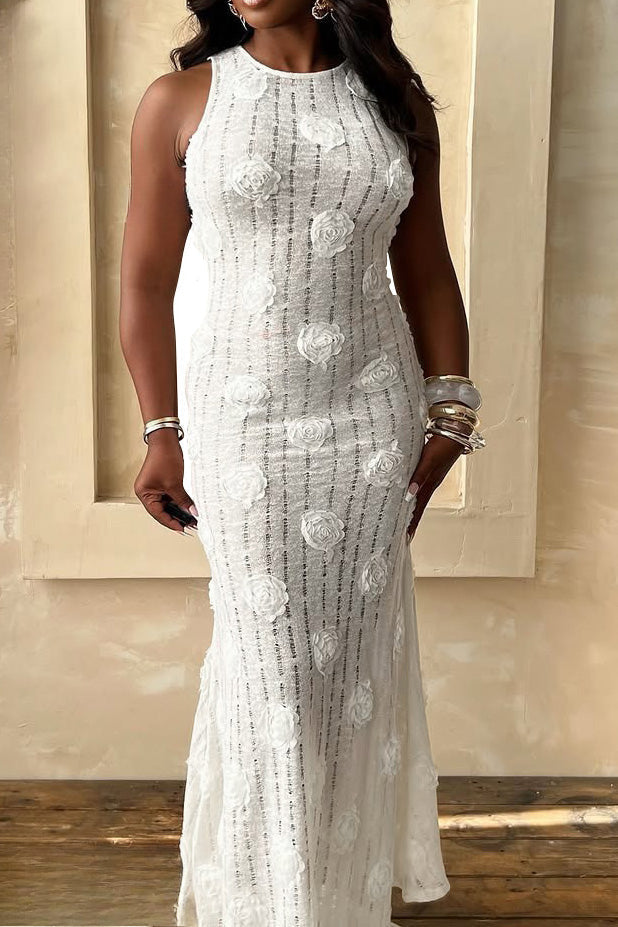 Chic Flower Maxi Dress Lavish Daily
