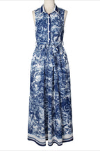 Button Down Shirt Maxi Dress Lavish Daily