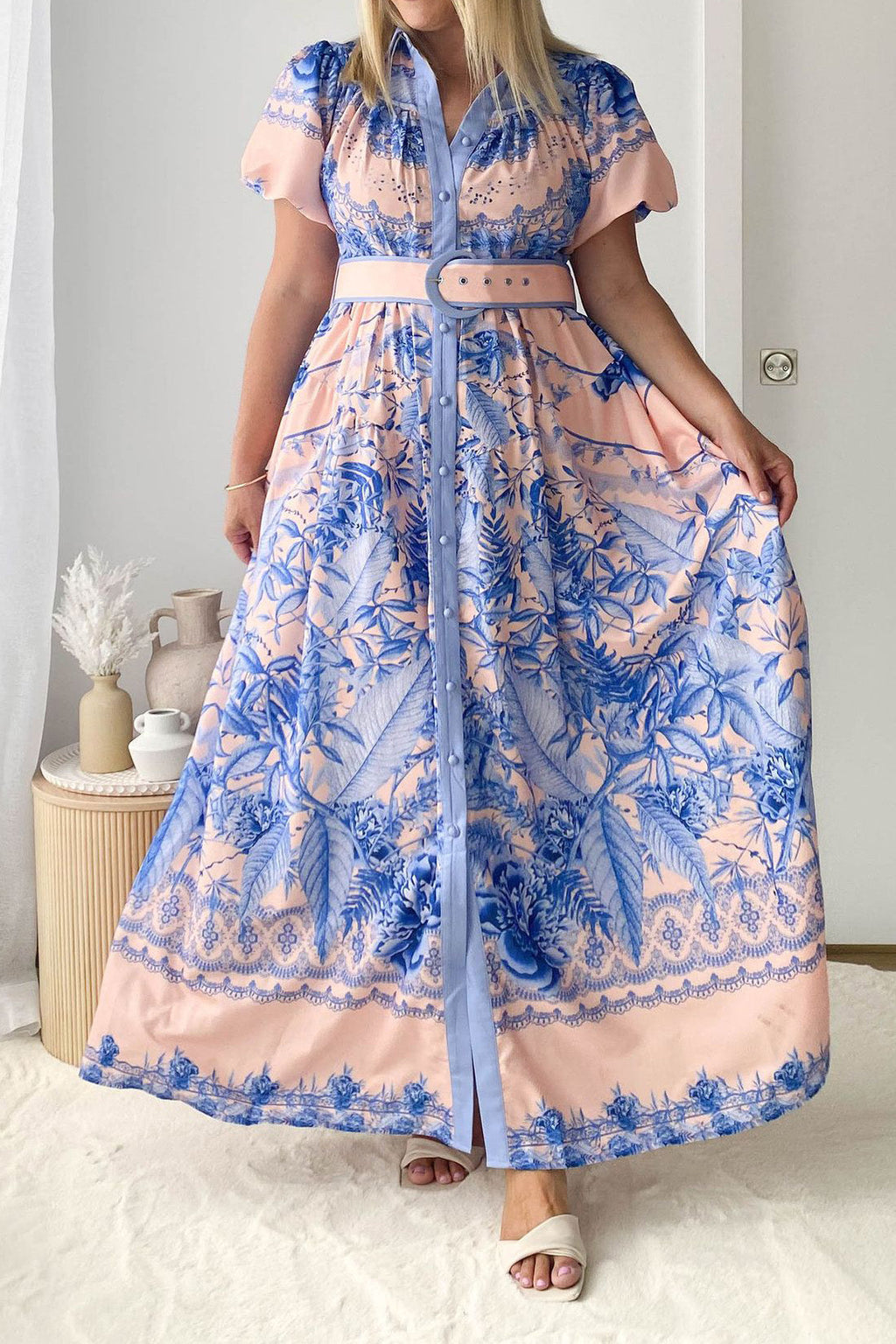 Tiered Ruffle Maxi Dress Lavish Daily