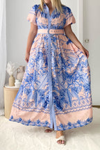 Tiered Ruffle Maxi Dress Lavish Daily