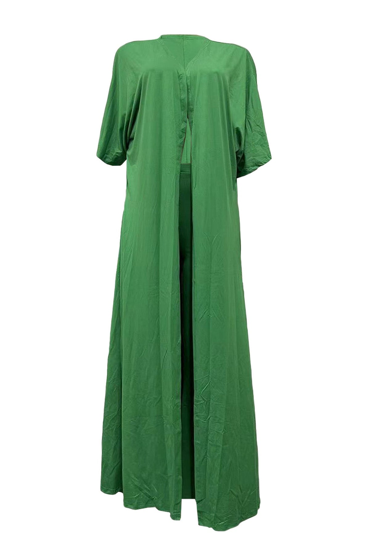 2-Piece Batwing Kimono & Wide-Leg Trouser Set Lavish Daily