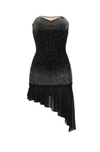 Asymmetric Frill Hem Bandeau Midi Dress Lavish Daily