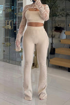 Knit Top Pants 3 Pcs Set Lavish Daily