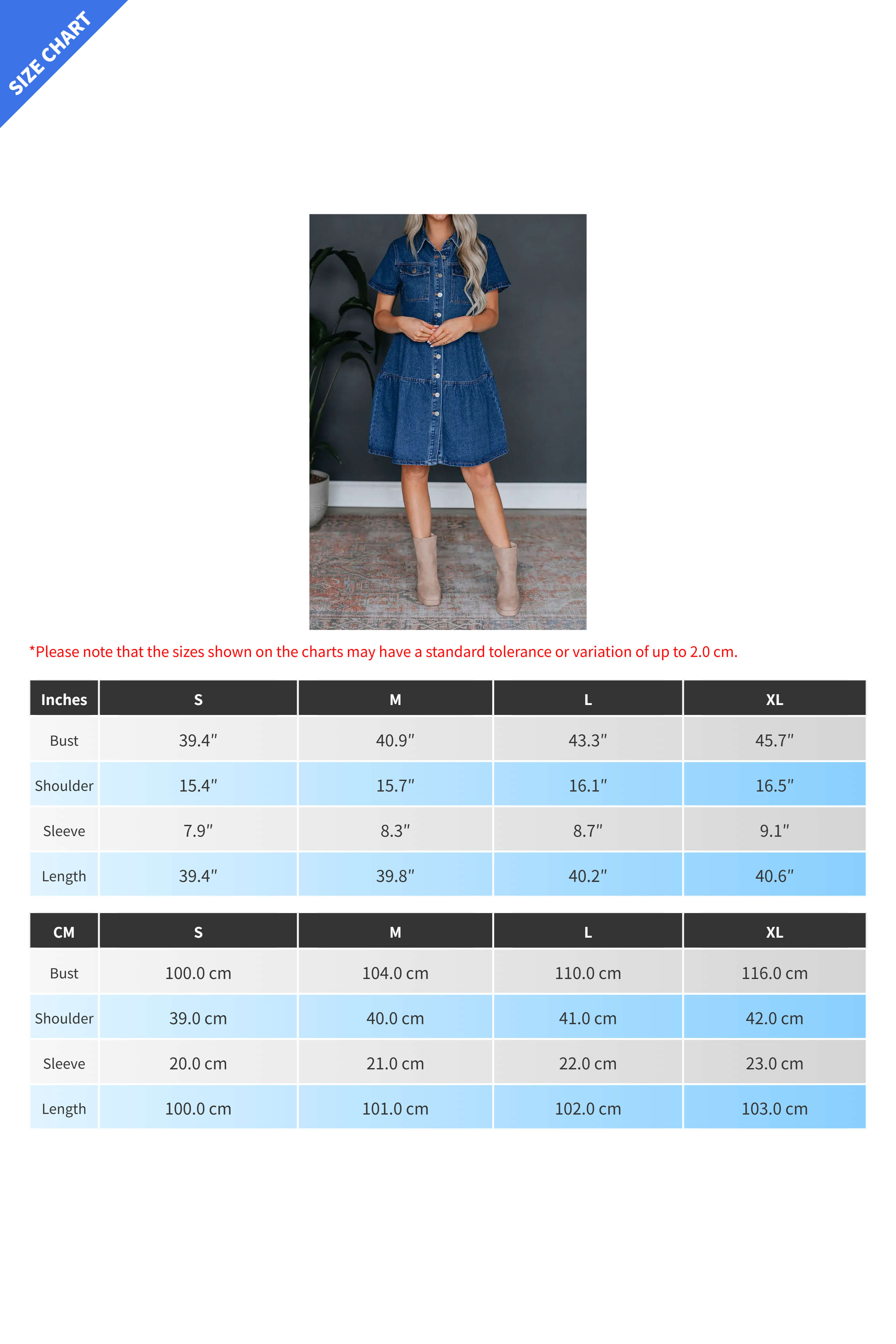Short Sleeve Button-Up Denim Dress with Pockets Lavish Daily