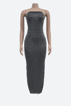 Embellished Bandeau Maxi Dress Lavish Daily